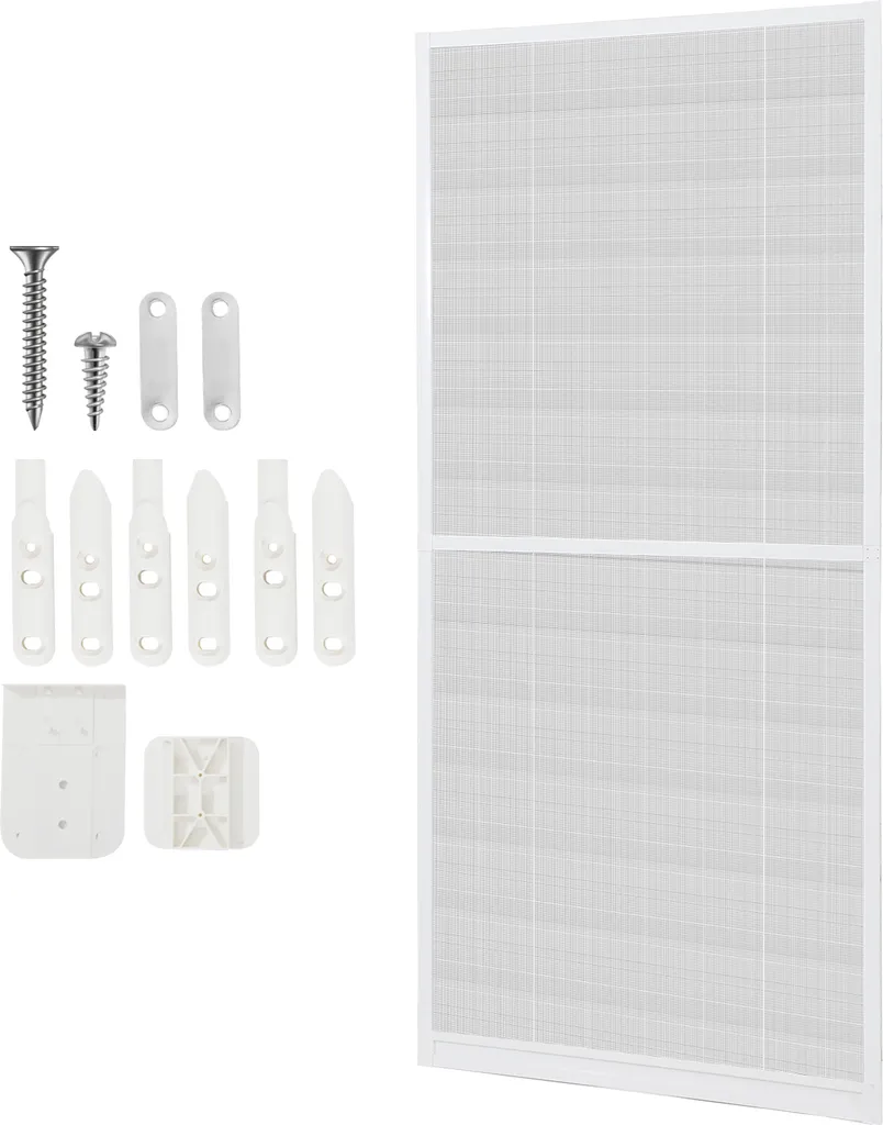 Jopassy Moustiquaire de Porte 120x210 cm avec Cadre Aluminium Robuste