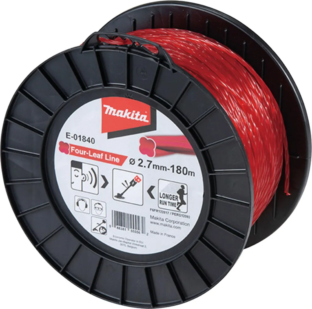 Makita E-01840: Filo 2,7mm Quadrifoglio Rosso per Battery Tools
