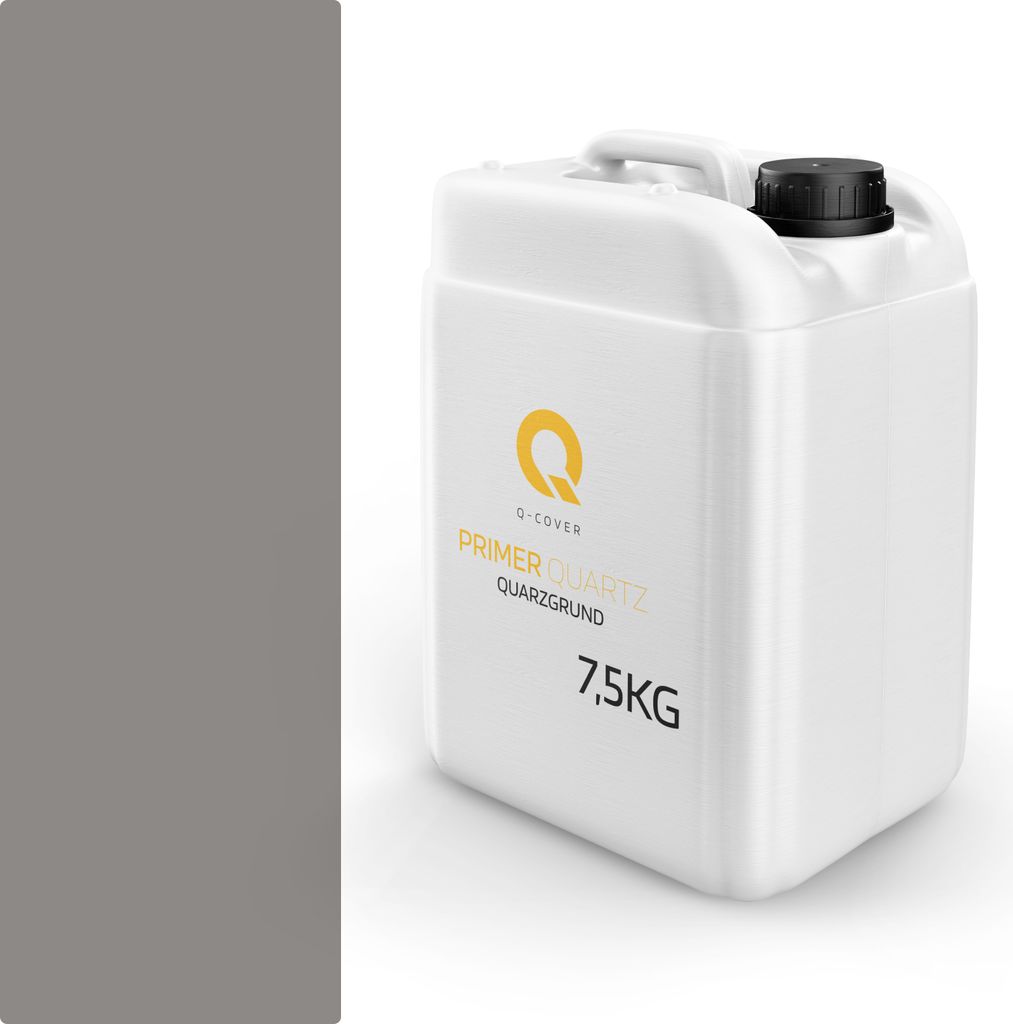 Quarzgrund Für Buntsteinputz | 7,5kg Grau M32 Acrylatdispersion Grundiermittel Innen & Außen Für Wände Ca. 0,3-0,4 Kg/M2
