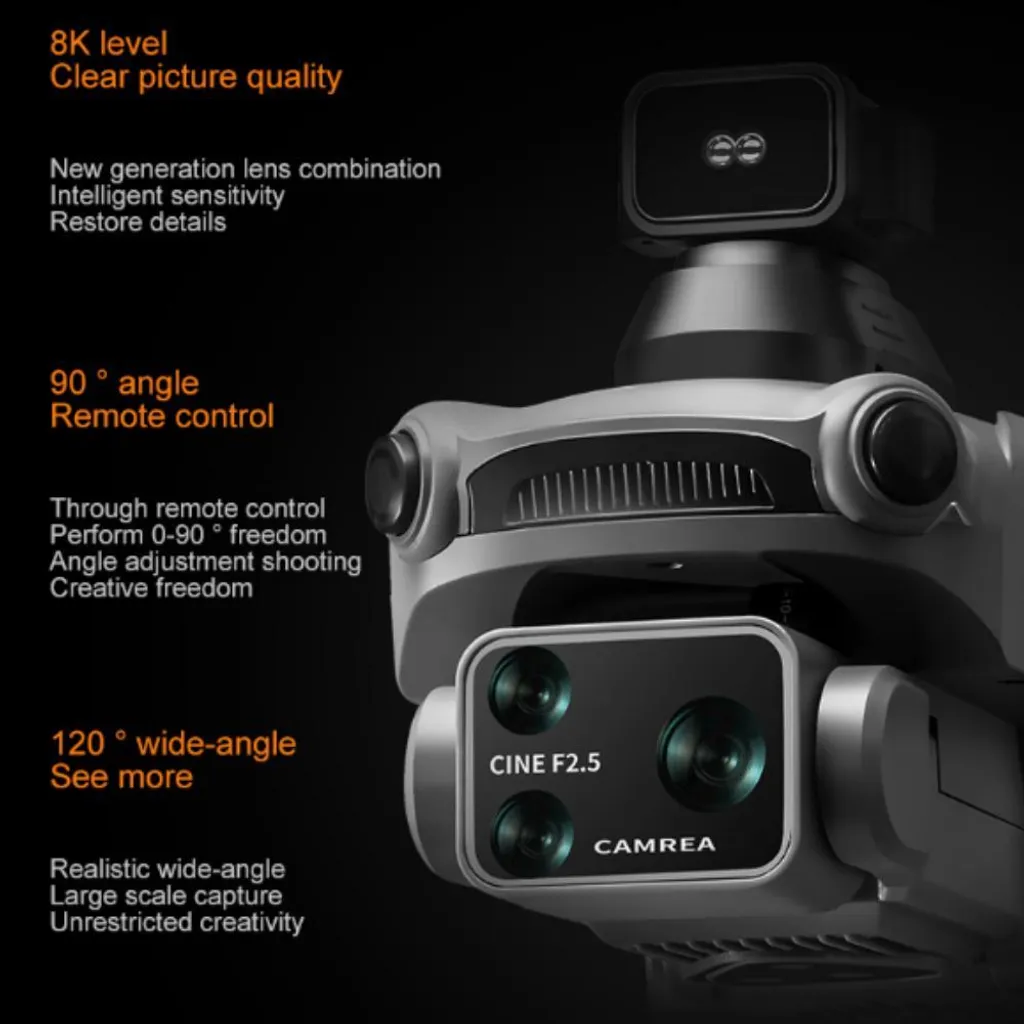Drone Zimilo avec détection d'obstacles 360 et double caméra 8K 5G - 6