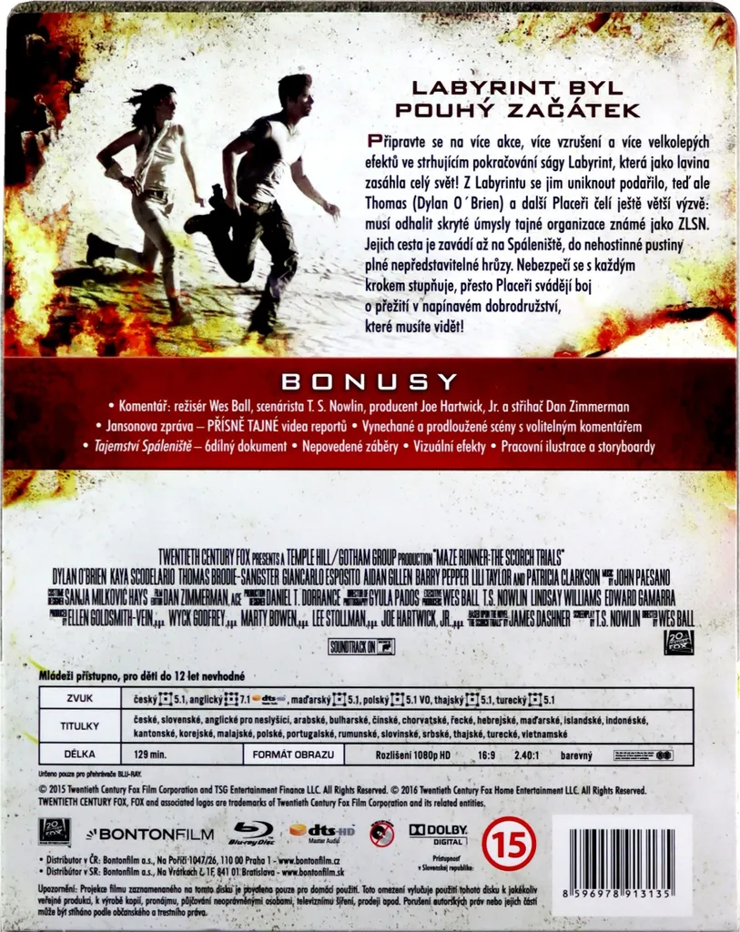 Maze Runner : Les Élus du Désert de Feu Blu-ray Version Originale Import - 4