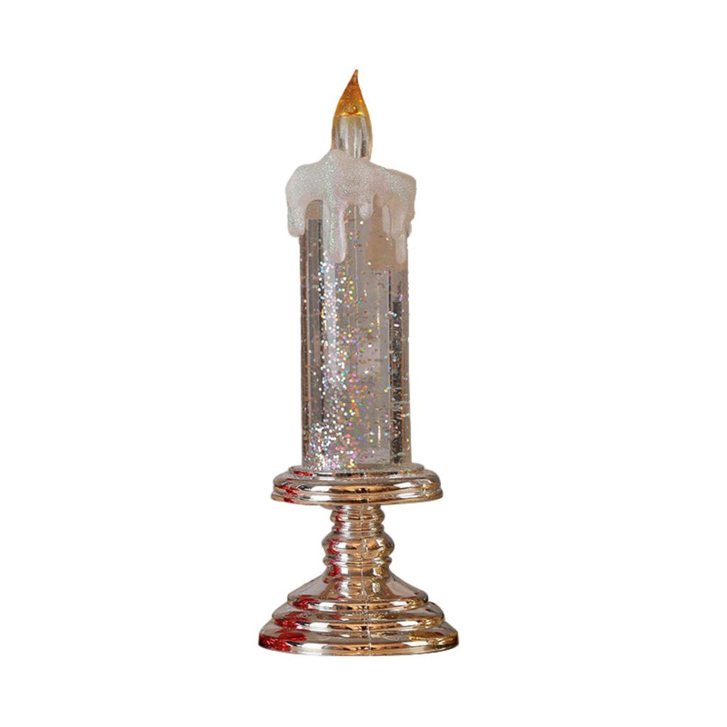 LED -Paillettenkerzen Kerze leichte glänzende Weihnachtsfleisch Kerze leichte Flameless Electronic Candle für Weihnachtsfeier Hochzeitdekoration-...
