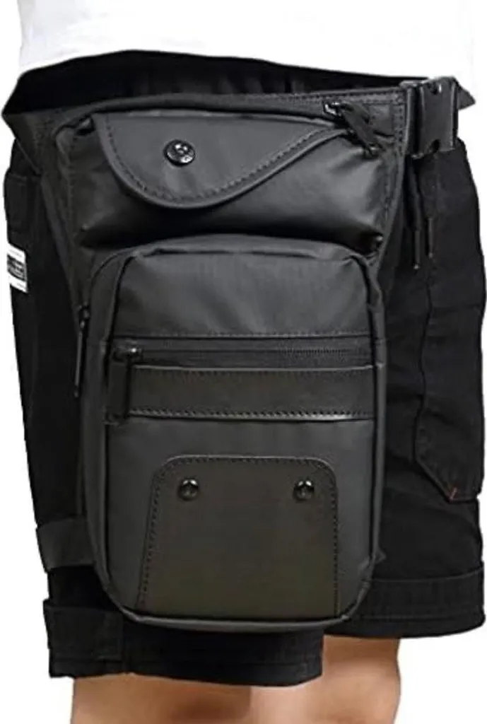 Poche de jambe moto étanche - Bagagerie de cuisse pour pilote - 2L - 2