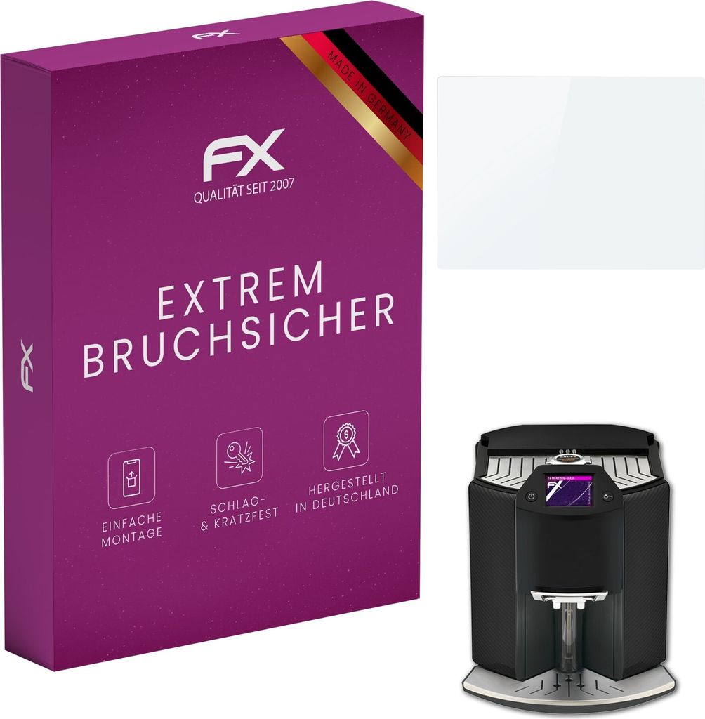 atFoliX FX-Hybrid-Glass Displayfolie kompatibel mit Krups Barista (EA9078) Glasfolie