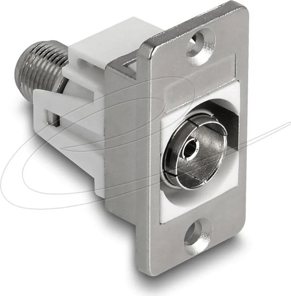Raccord Traversée de Cloison IEC vers F pour Installation Rack et Panneau