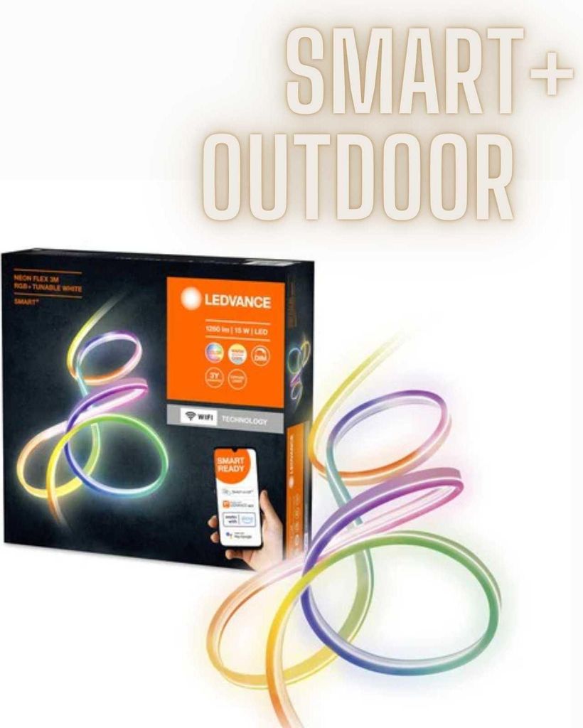 Ledvance LED Smart+ Lichtschlauch 3m IP44 15W 520lm RGBTW Produktbild 