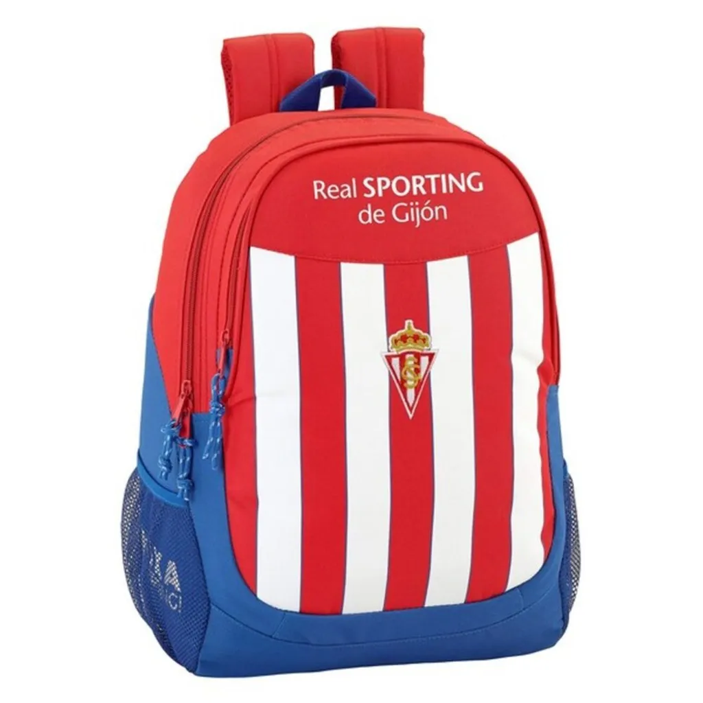 Sac à dos Scolaire et Sport 22.5L Sporting De Gijon Rouge Pratique