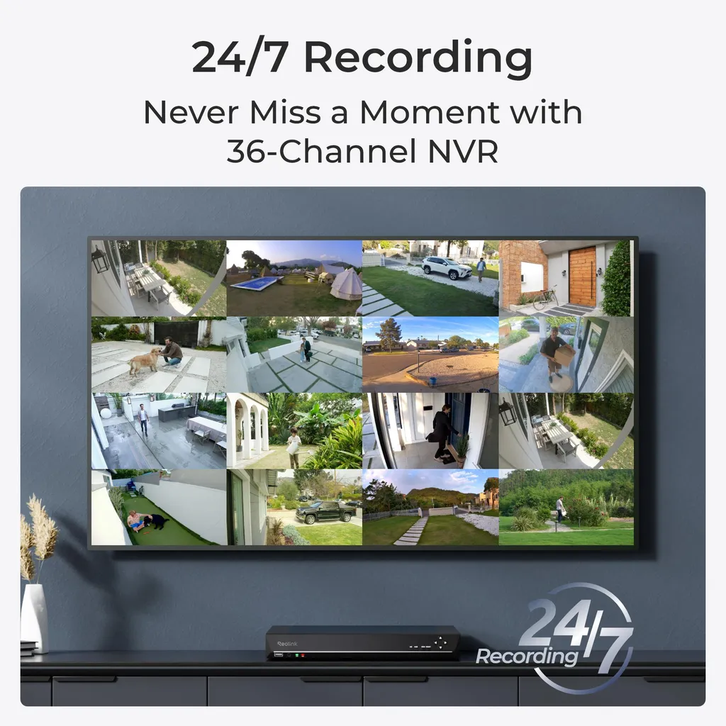 Solution de Surveillance 36 Caméras pour Entreprise - Reolink RLN36 NVR - 2