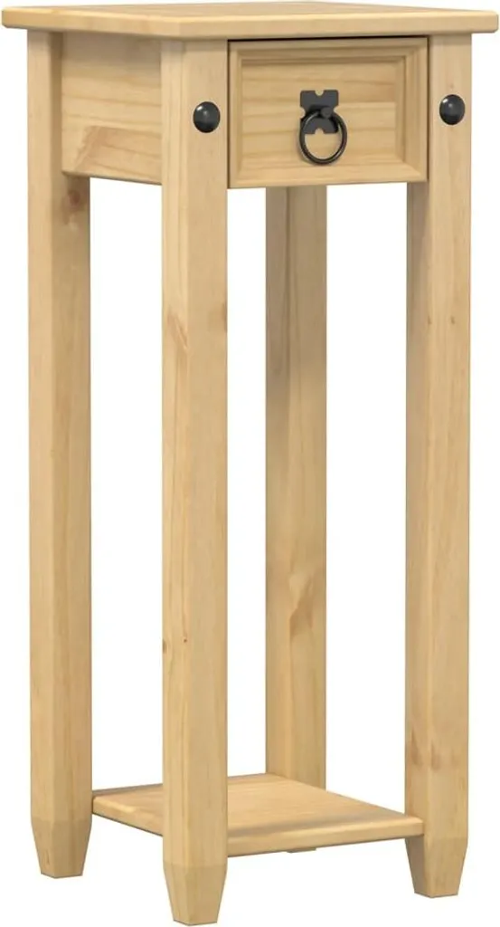 Support fleurs 73 cm en bois de pin massif avec structure stable carrée