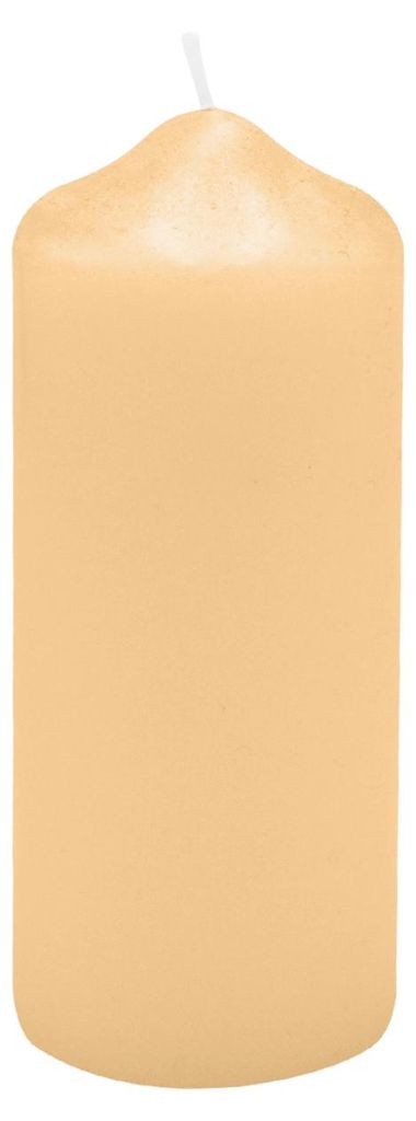 Spitzkopf Stumpen Kerzen Beige 12 x Ø 4 cm, 12 Stück (Neue Art.-Nr. 14403.34.012)