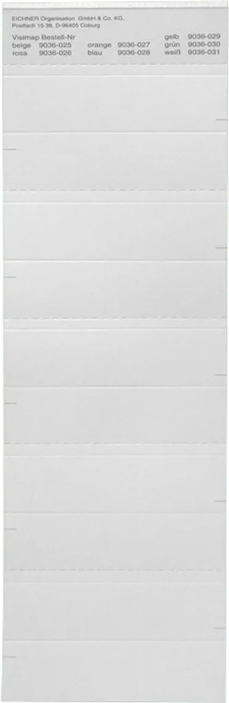 Marquage efficace avec les étiquettes EICHNER 9036-00031 pour archives