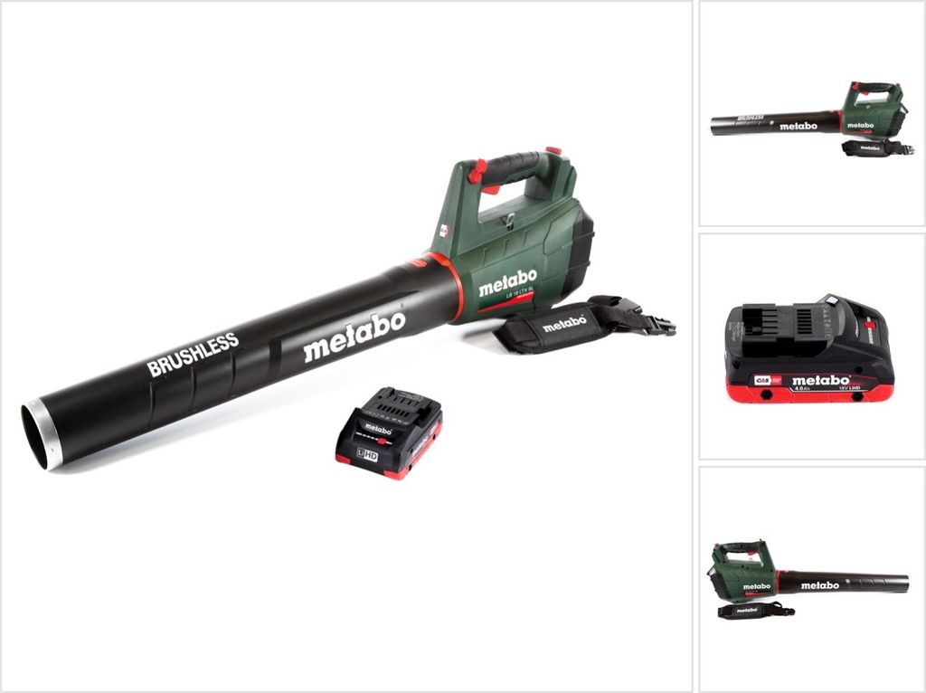 Metabo LB 18 LTX BL Akku Laubbläser 18 V Brushless + 1x Akku 4,0 Ah - ohne Ladegerät