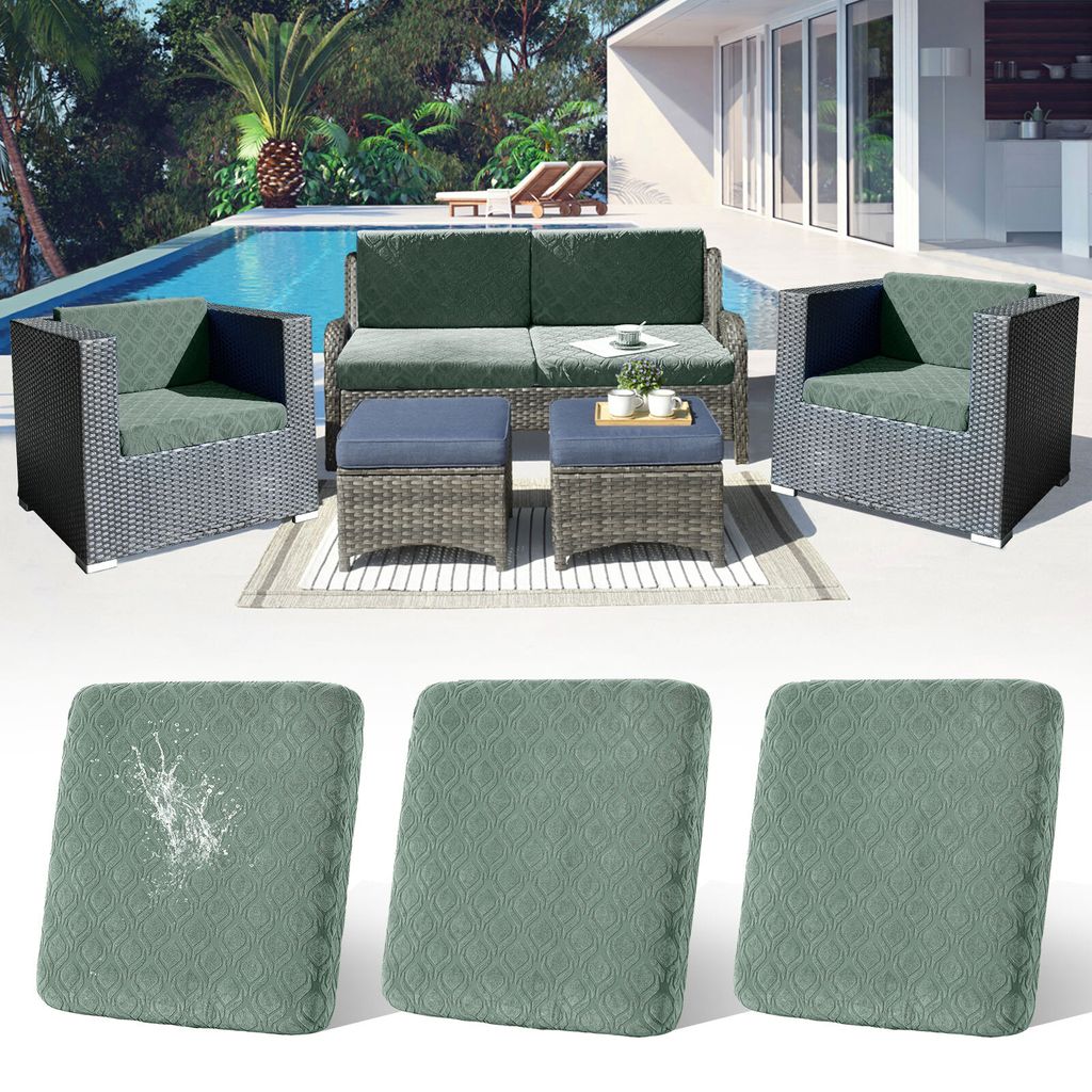 3 Stück Outdoor Kissen Wetterfest Sofabezug Wasserdicht Sofa Sitzkissenbezug Outdoor Sofa Überzug Bezüge Für Gartenpolster Sofa Cushion Cover S...