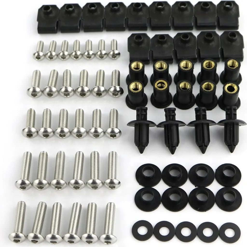 Kit vis carénage Ducati 848 en acier inoxydable 08-10 Vis Kar Complet