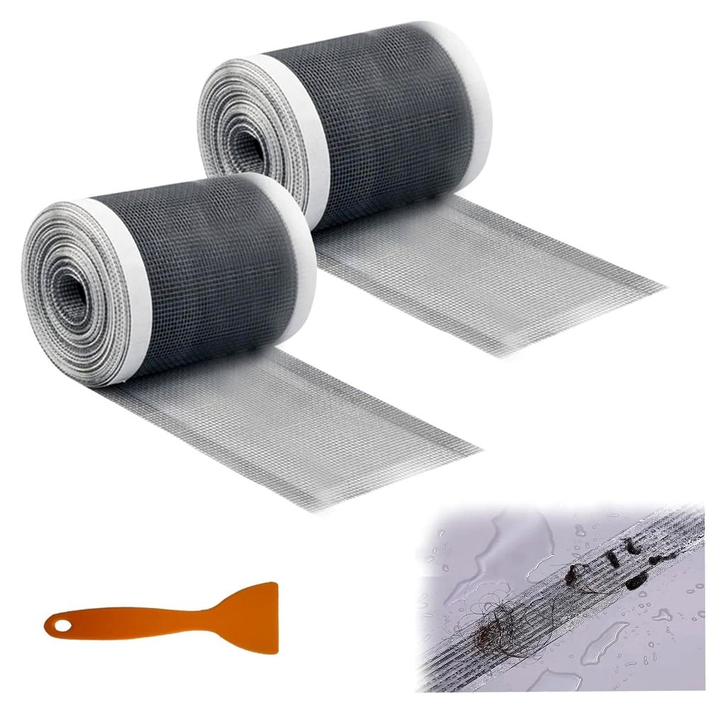 2 Stück Abfluss Haarfänger Abflusssieb Dusche 120 mm x 5 m Haarsieb für Duschen, Badewannen und Küchen