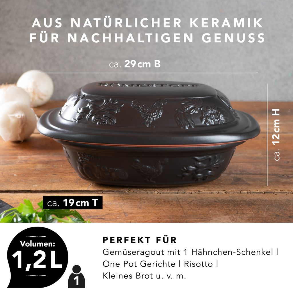 Römertopf Bräter RUSTICO für 1 Person - 1,2 | Kaufland.de