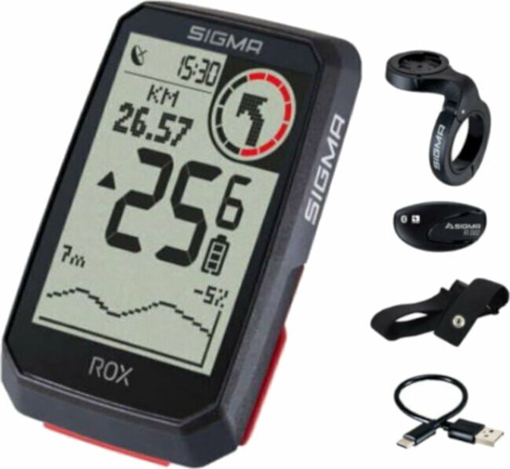 Sigma Rox 4.0 HR Set GPS Bike Computer Navi Bike Zdjęcie produktu 