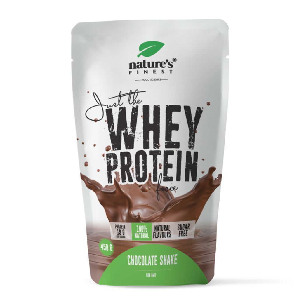 Nature's Finest WHEY PROTEIN Schokoladen-Molke-Shake - Köstlicher und nahrhafter Shake für Muskelregeneration und Muskelwachstum - Ohne Zusatz
