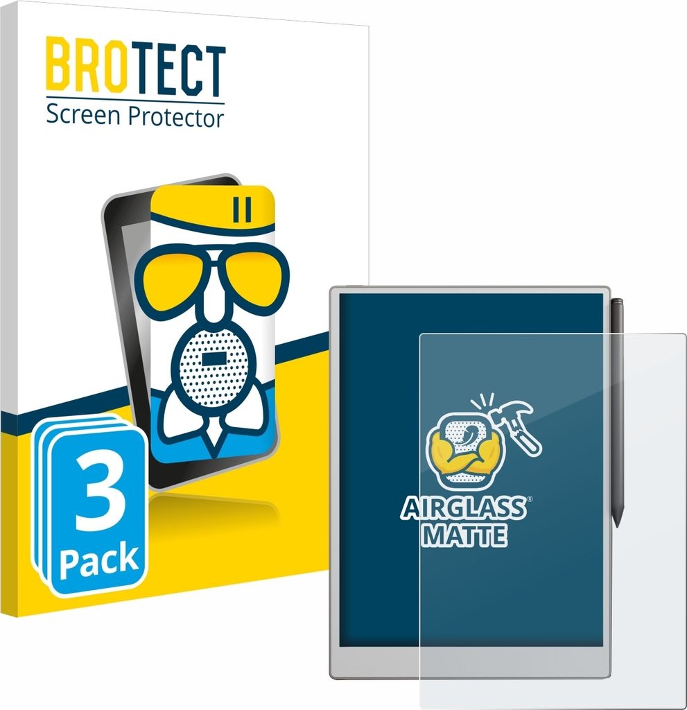 3x BROTECT Entspiegelungs Schutzglas für reMarkable Paper Pro Schutzfolie Panzer Folie Glas Display Schutz matt