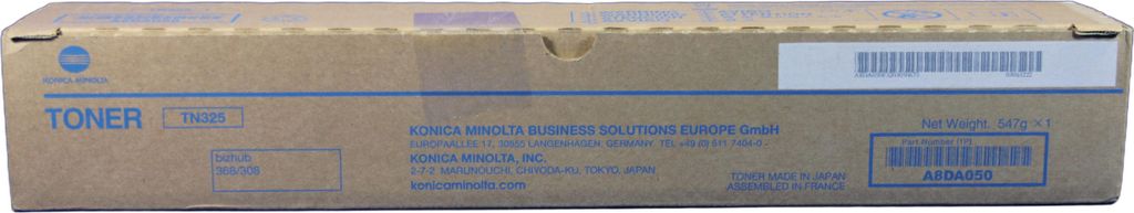 Konica Minolta TN325 Toner nero A8DA050 -B Immagine del prodotto 
