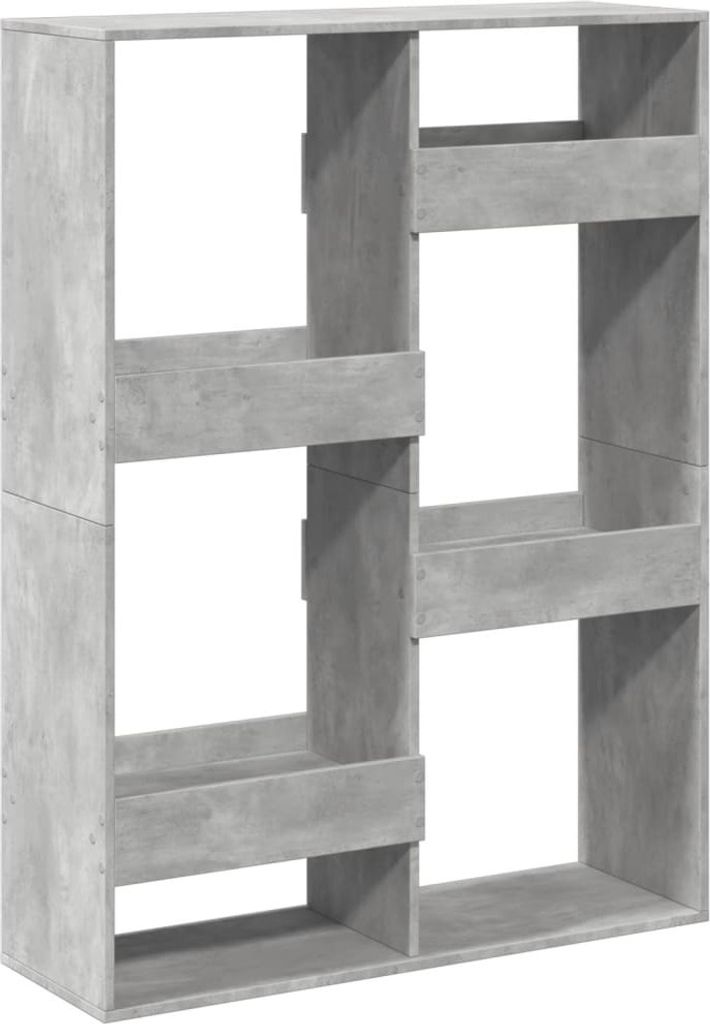 Raumteiler Betongrau 100x33x135 cm Holzwerkstoff