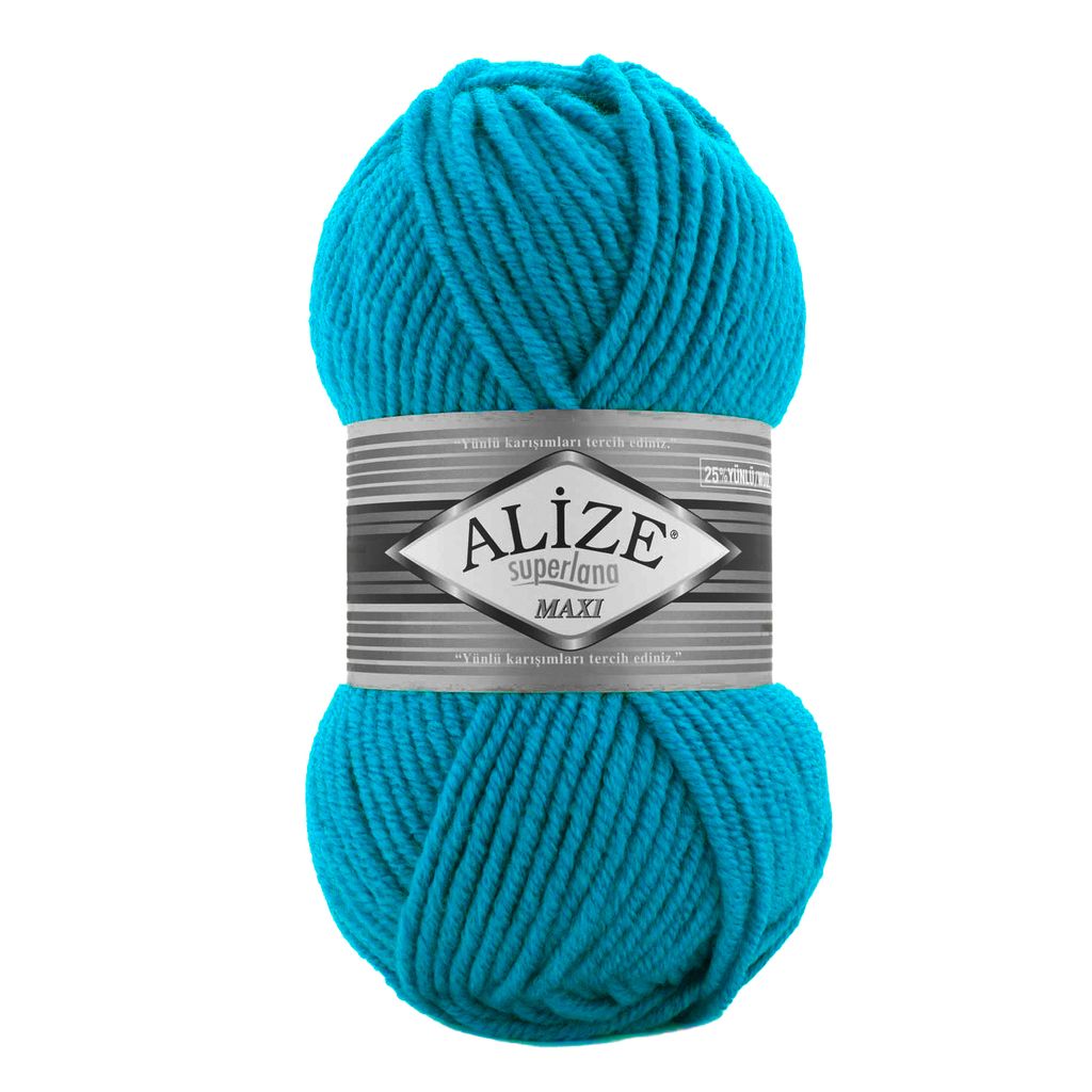 100g Strickgarn Strickwolle Alize Superlana Maxi 25% Wolle, Produktbild 