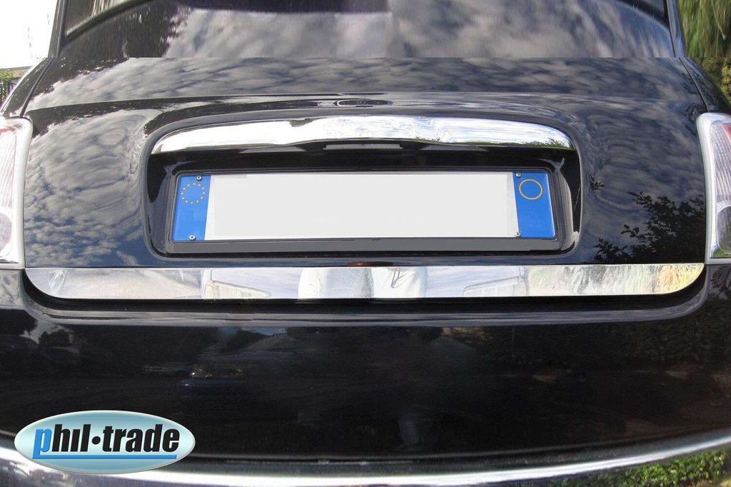 EDELSTAHL CHROM KOFFERRAUMLEISTE UNTEN für FIAT 500 ab BJ Produktbild 