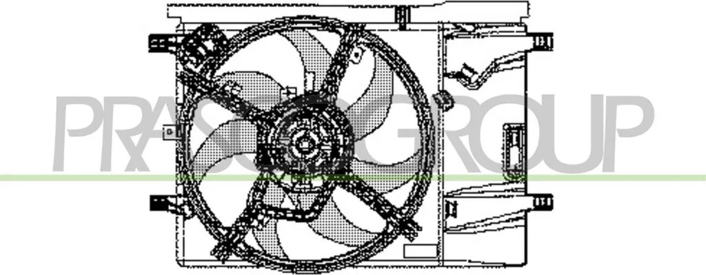 Ventilateur radiateur robuste pour Punto - PRASCO FT342F006 OE 51797135