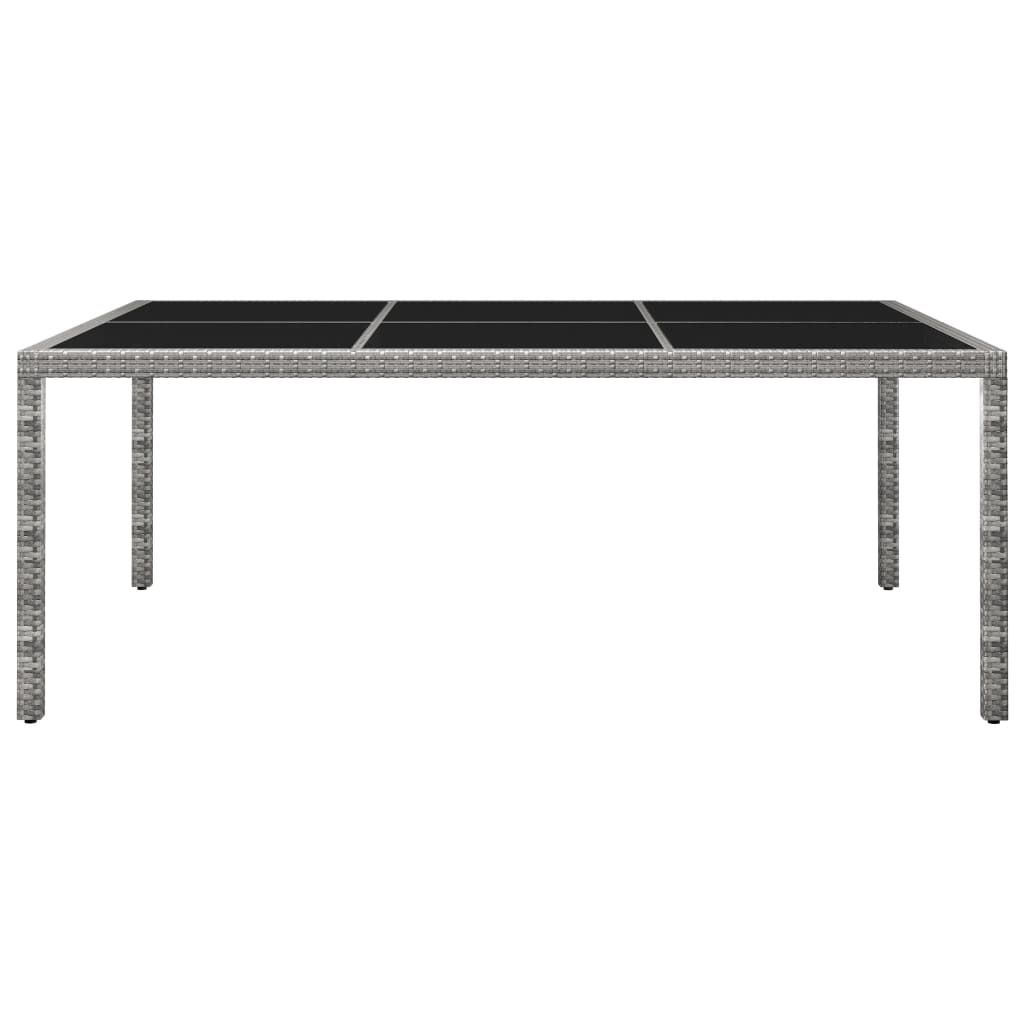 "im Sonderangebot"Garten-Esstisch/Terrassentisch - CLORIS - elegantes Design - Grau 200x150x74cm Poly Rattan - Gartentische DEMöbel376739