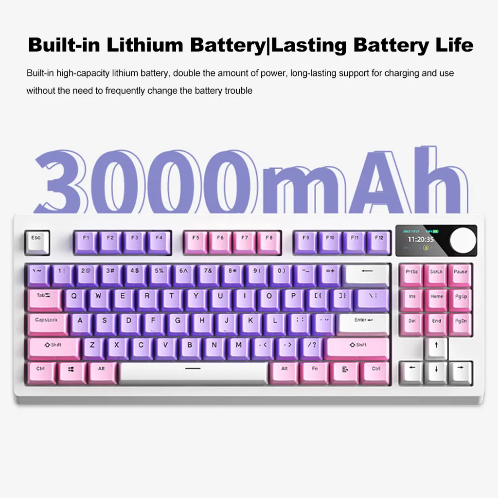 Clavier mécanique sans latence avec switchs interchangeables YK830 - 8