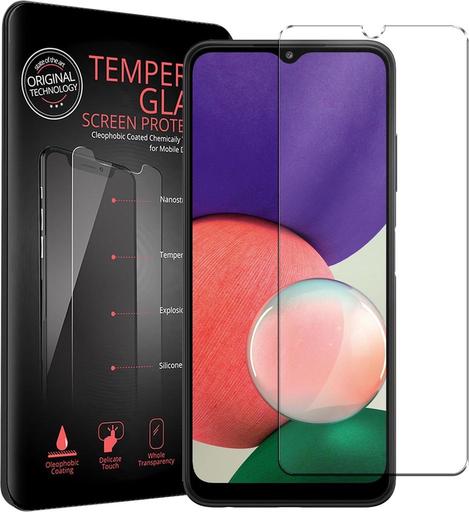 2x Schutzfolie für Samsung Galaxy A22 5G Handyfolie Panzer Schutz Glas Folie Displayschutz