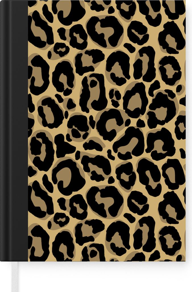 MuchoWow Notizbuch Tagebuch Haushaltsbuch Notebook A5 Pantherdruck - Muster - Leopard - Notizblock - Notizheft - Notebook - Schreibblock - Papier