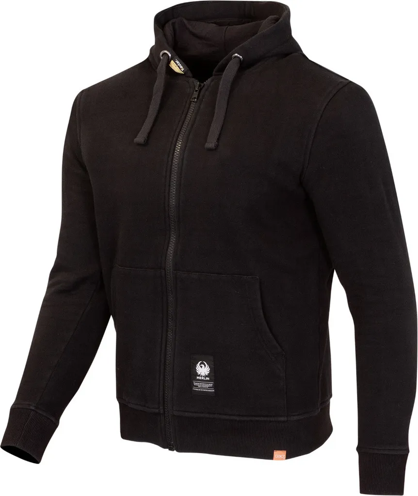 Sweat à capuche zippé Merlin Cody Damen en Polyamide noir, taille L