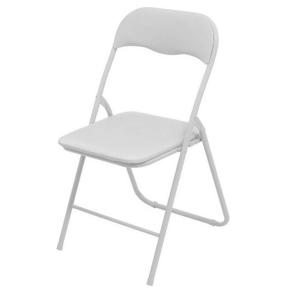 Urban Living Klappstuhl "PRATIK" 45x44x80 cm klappbarer Stuhl 224731 weiß