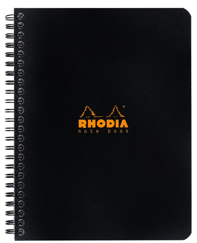 Rhodia Notebook A5+ kariert 80Bl schwarz