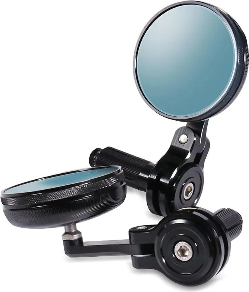 Miroir de guidon de moto LM6 noir - Rétroviseur embout de guidon CNC