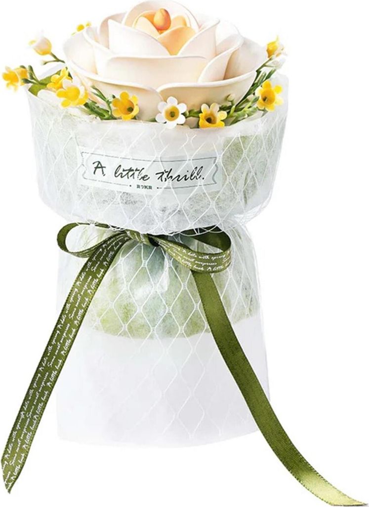 ROBOTIME Roker Floral Art: 3D-Puzzle Weiß e Kamille 63 Puppen