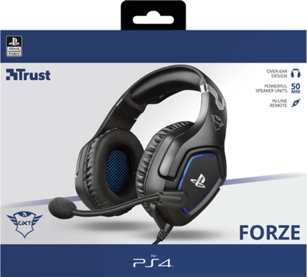 TRUST GXT488 FORZE PS4 HEADSET 23530 černá Obrázek produktu 9