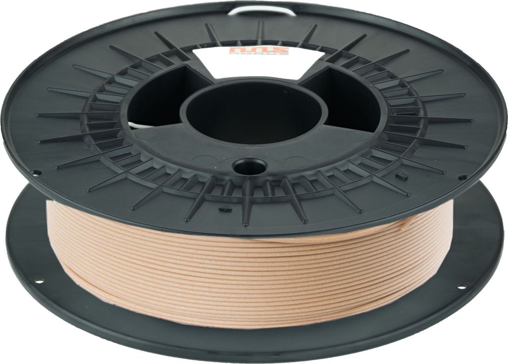 NuNus PLA Holz Filament 1,75mm 0,5kg (Wood),Premium 3D Filament 1.75mm für alle 3D Drucker. Kein Warping, Starke Haftung, kein Verstopfen