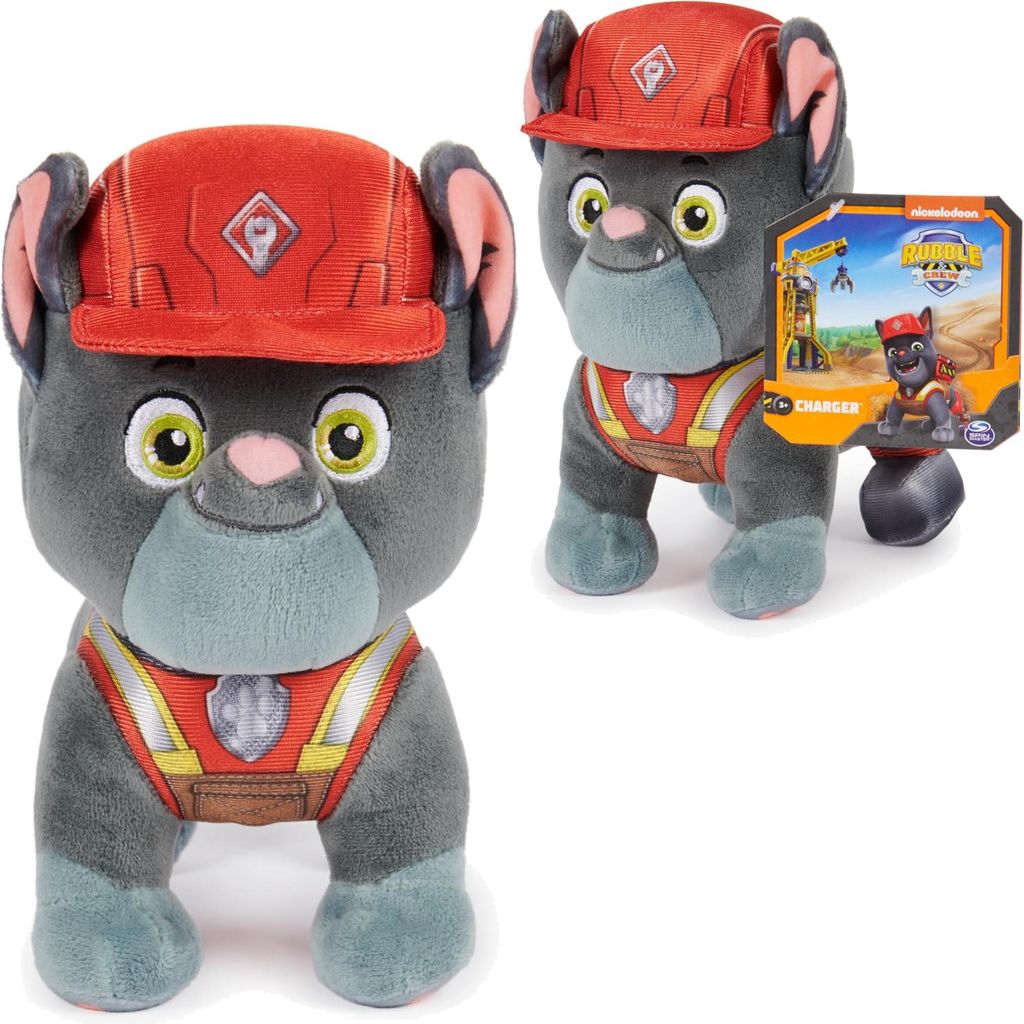 Paw Patrol Maskottchen Charger Plüsch Rubble und seine Crew 19 cm