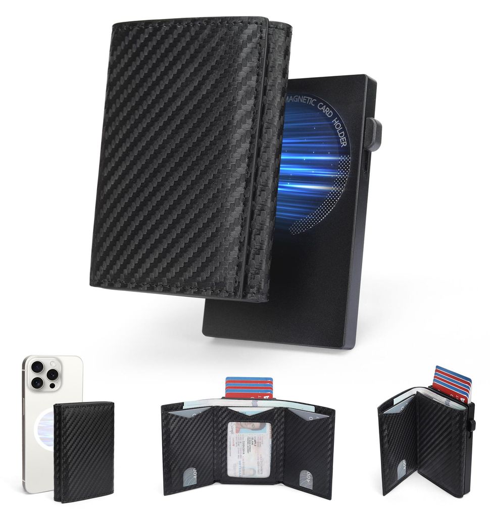 Mini Geldbörse Smart Wallet mit RFID Schutz, für 13 Karten Produktbild 