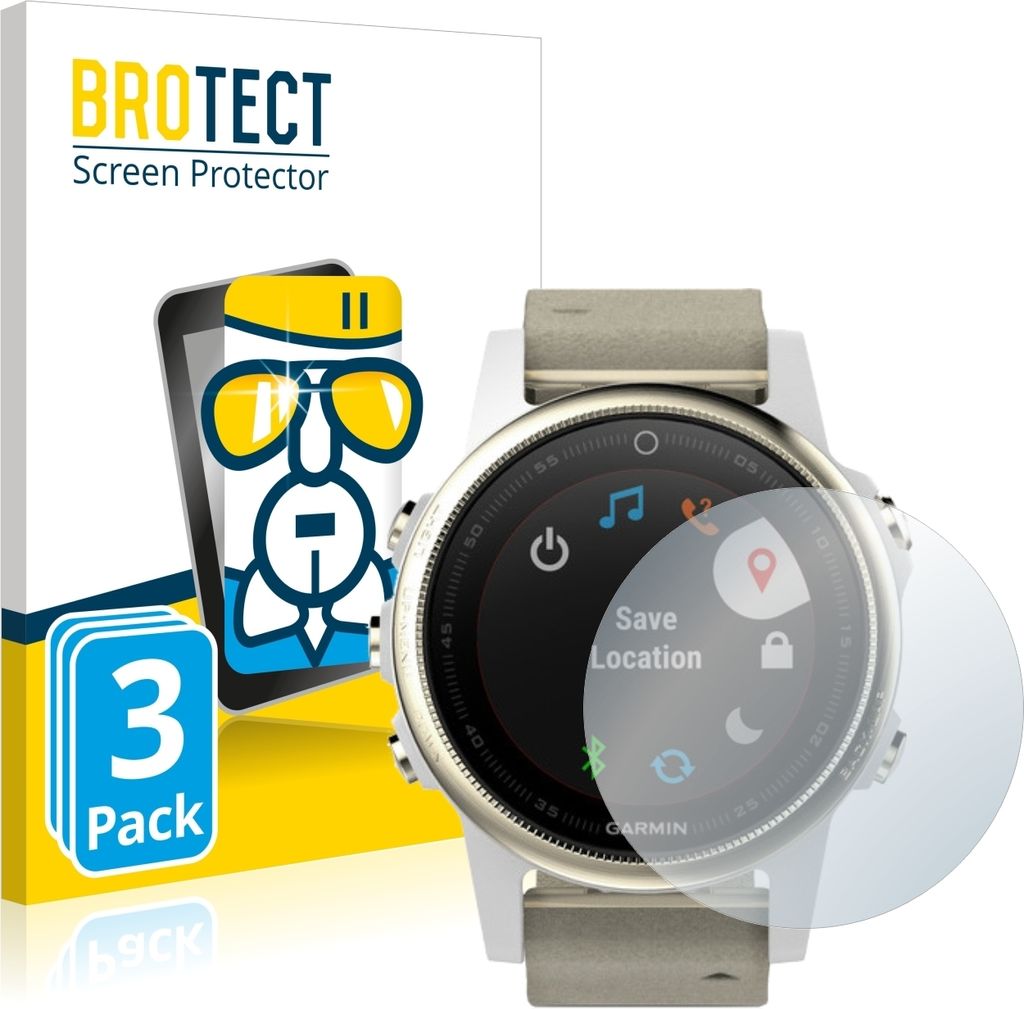 3x BROTECT Schutzglas für Garmin Fenix 5S (42 mm) Produktbild 