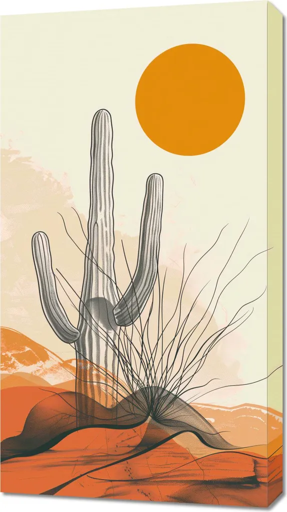 Quadro su Tela Deserto 50x90 - Arte da Parete Soggiorno e Camera