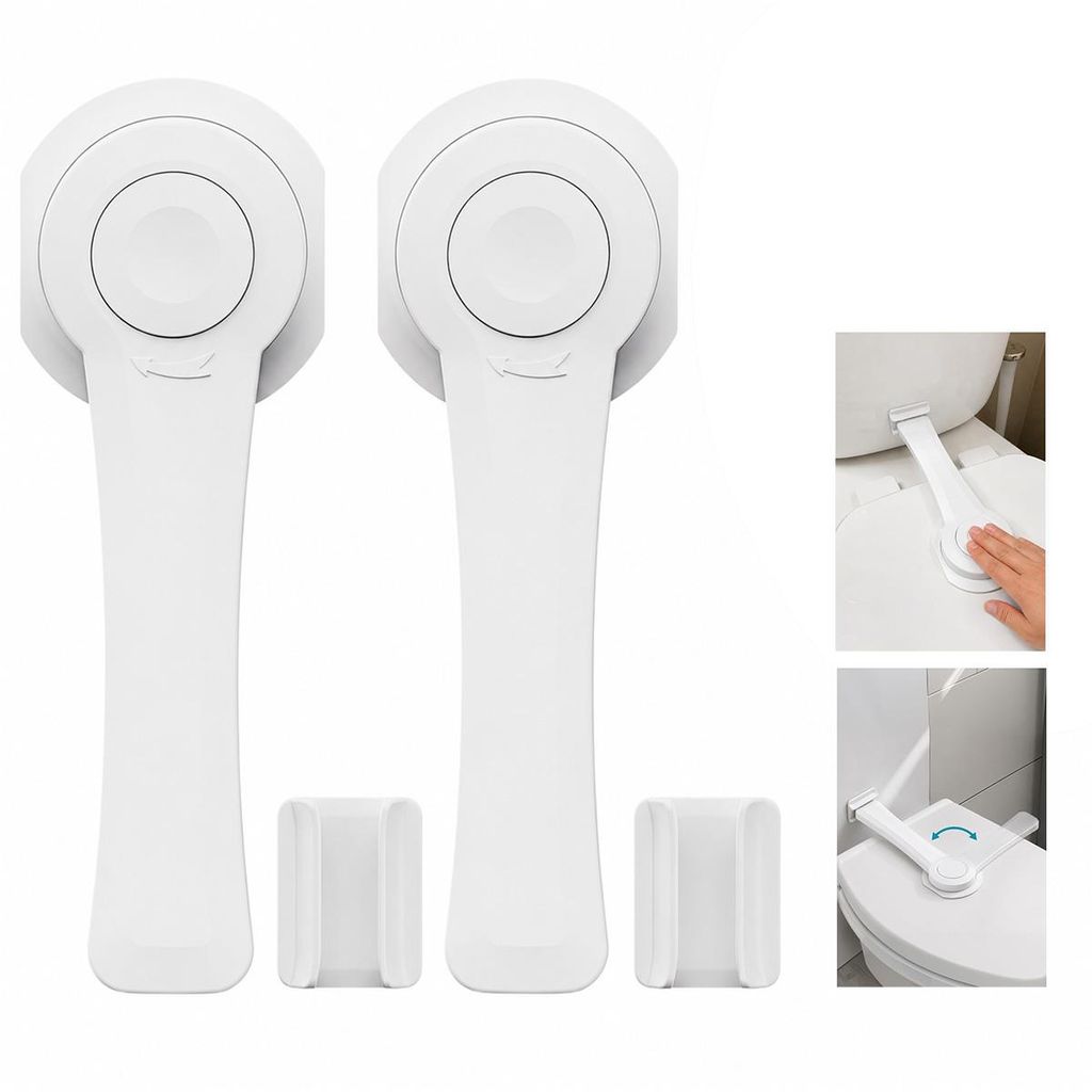 WC Kindersicherung 2er Set, Toilettenschloss für Produktbild 
