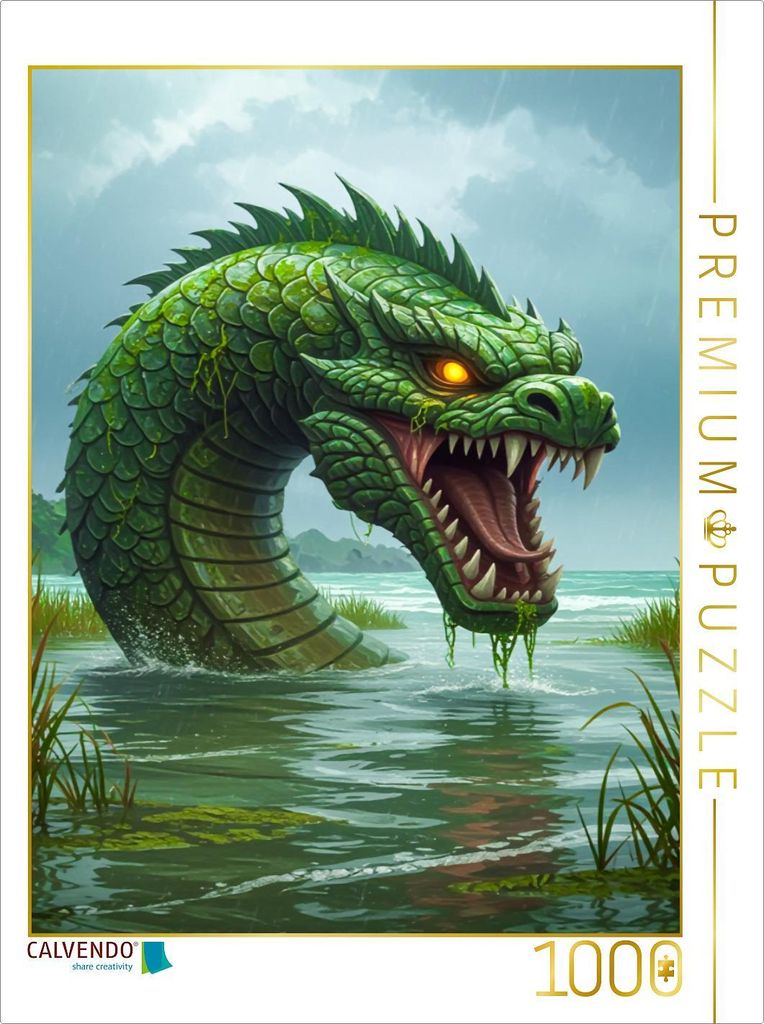CALVENDO Puzzle Taniwha, maorisches Wassergeistwesen | 1000 Teile Lege-Größe 64x48cm Foto-Puzzle für glückliche Stunden