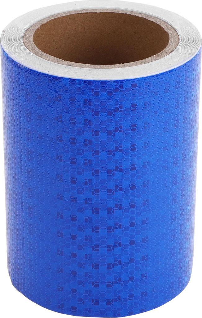 Universelles 32,81ft x 5,91In Air-Release-Klebestreifen Reflektierendes Automobil-Pinstripe-Band PVC Blau