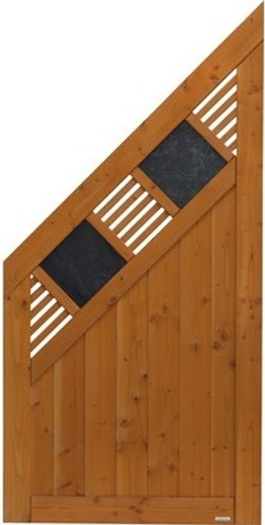 Zaun Abschlusselement Konsta Latina links 90 x 180/90 cm Produktbild 