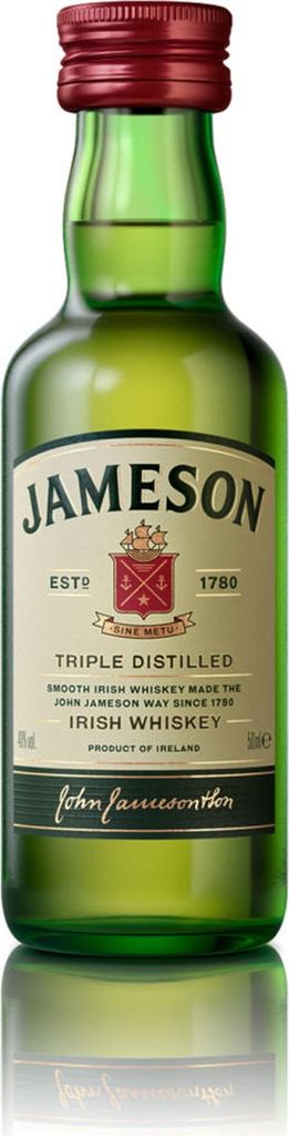 Jameson Triple Distilled Irish Whiskey 40% Vol. 0,05l Immagine del prodotto 