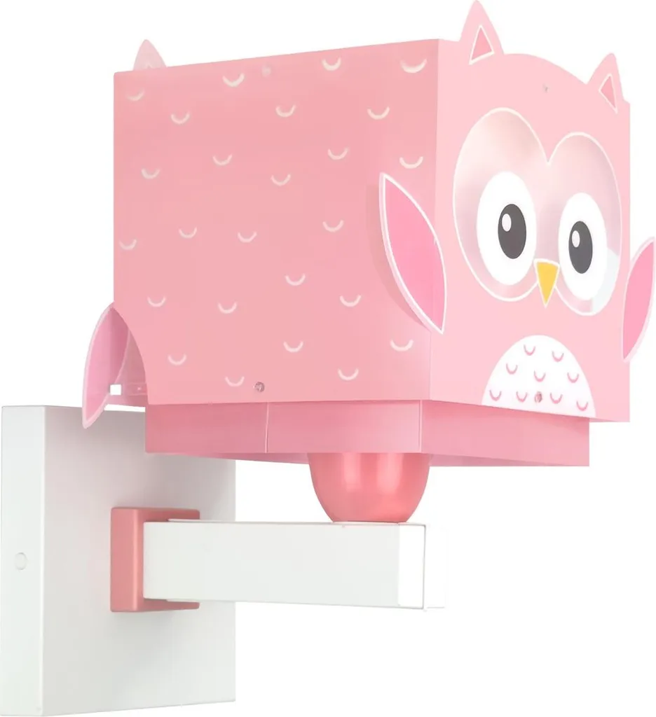 Lampada da Parete Gufo Rosa Little Pink Owl | Arredo Cameretta Bimba