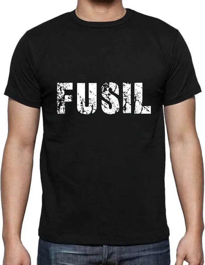 Herren Grafik T-Shirt Fusil Öko-Verantwortlich Vintage Jahrgang Kurzarm Lustige Druck Geburtstag Geschenk Mann